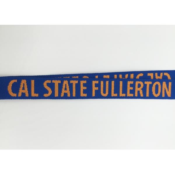 PMS Colors Woven Jacquard Breakaway Neck Lanyard With Badge Holder