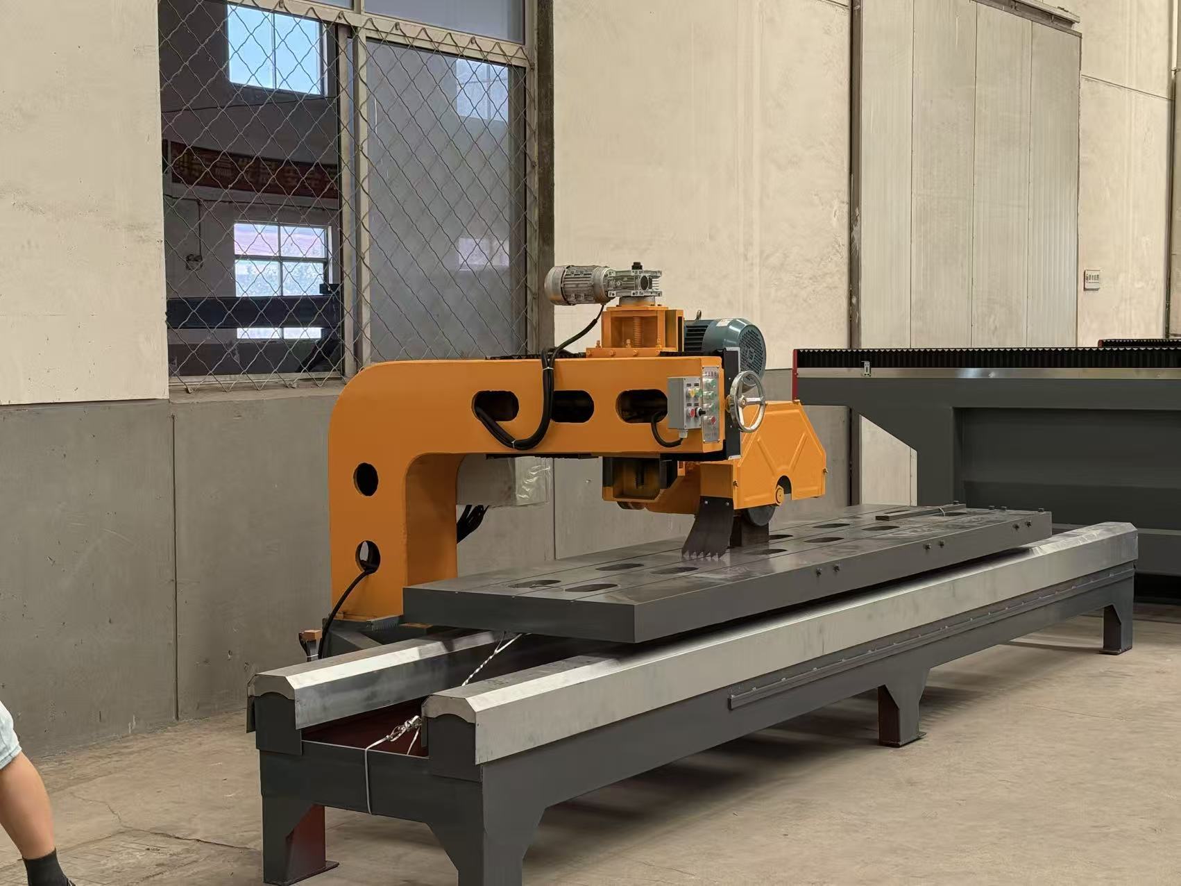 Heavy Duty Chamfer Saw Featuring 11KW Main Motor Power and 350 to 400mm Blade Size Designed for Precise 45 Degree Chamfer Cutting Applications