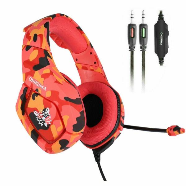 noise cancelling 50mm 2.2kohm 117dB Camouflage Gaming Headset