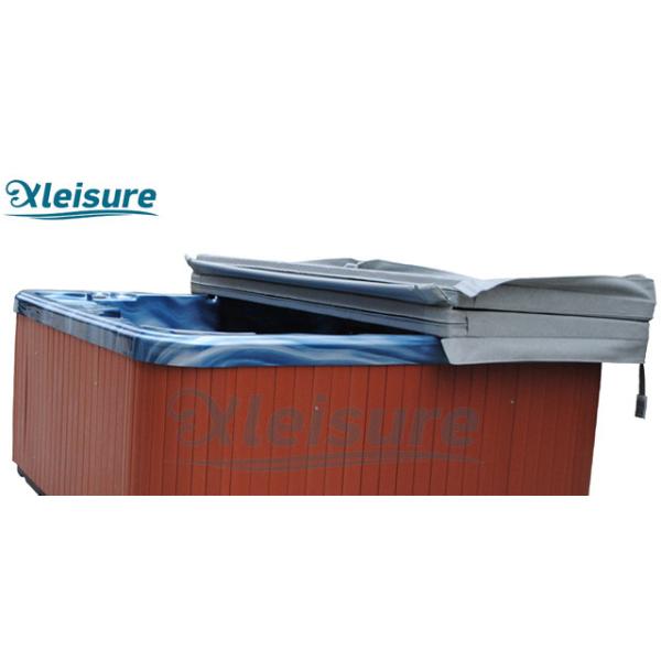 Light Grey Rectangle Spa Thermal Cover Vinyl Hot Tub Spa Covers For Wooden Hot Tub