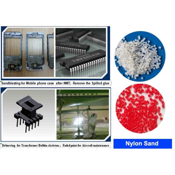 PA30 Nylon Plastic Media Blasting Sand Polyamide For Injection Parts Deburring