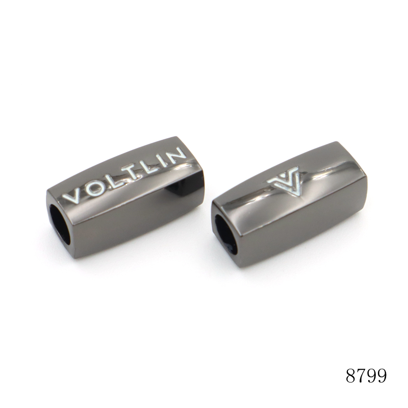 20mm Metal Tube Beads Corrosion Resistant Enamel Tube Beads Gunmetal