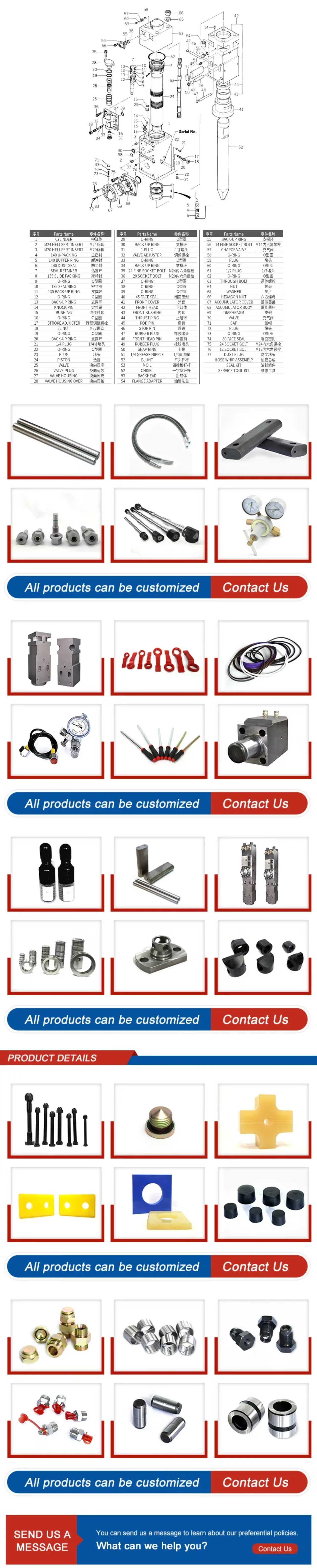SB81 Hydraulic Breaker Seal Kit: Premium Rebuild Seal Set for Leak-Free Operation