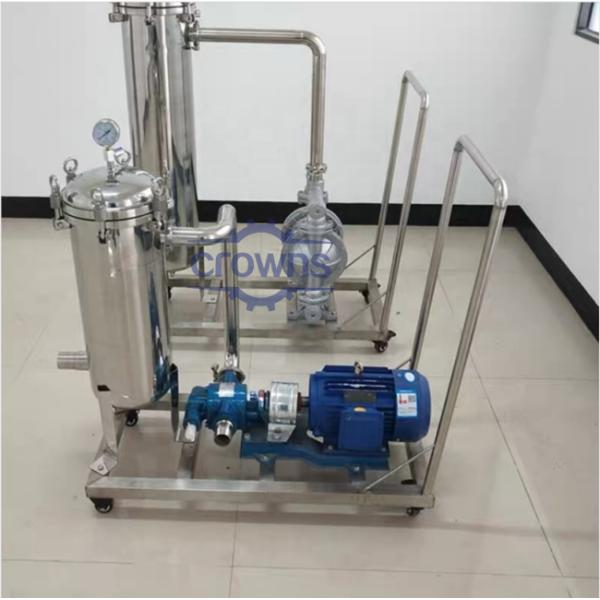 Санитарный класс 304/316 Нержавеющая сталь Подвижной фильтр корпус 10/20 дюймовый картридж фильтр машины Система фильтрации вина