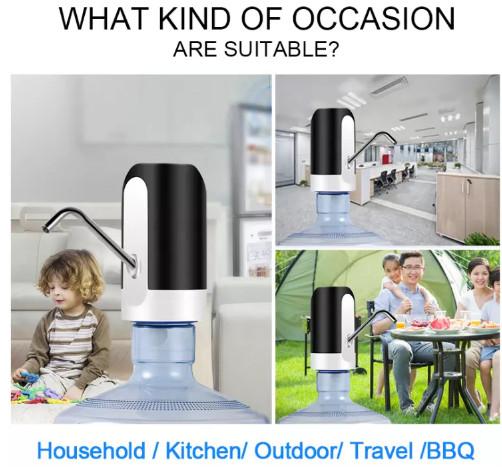 KCASA USB Charging Electric Water Dispenser Pump For 5 Gallon Bottled Water