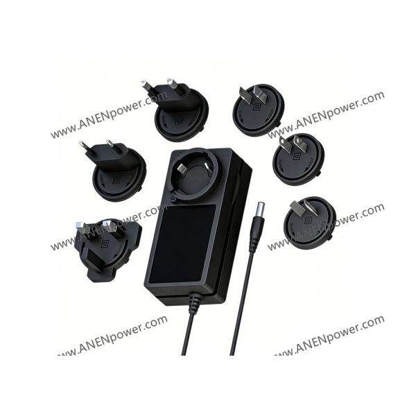 60W Multi-Output Interchangeable Power Adapter, 5V 12A, 12V 5A, 15V 4A, 24V 2.5A for Laptops, Tablets, LED Systems
