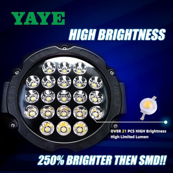Lâmpada de trabalho de LED de carro universal de 13 polegadas 61W 6300LM AC DC 8-100V para caminhão UTV ATV Offroad