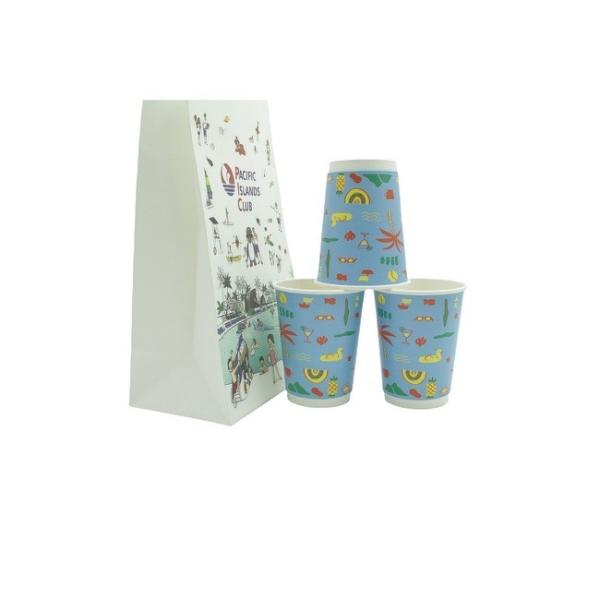 Biodegradable Eco Friendly Disposable Coffee Cups Printed Paper Cups With PLA Lined