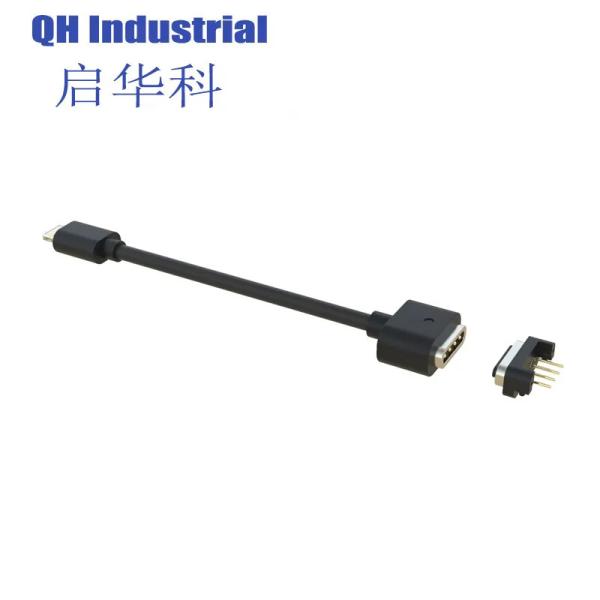 New Style Charging 2 3 4 5 6 Pin Pogo Pin ipad Lightning Magnetic Charging Cable Male Female Pogo Pin Connector Power DC Magnets Smart Watch Pad Connecting Wire