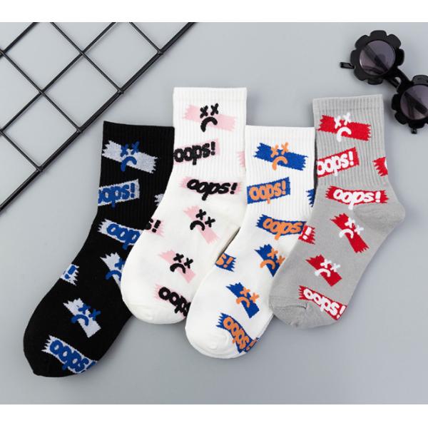 Lovely Mid Calf Women's Novelty Socks With Jacquard / Printing / Embroidery Pattern