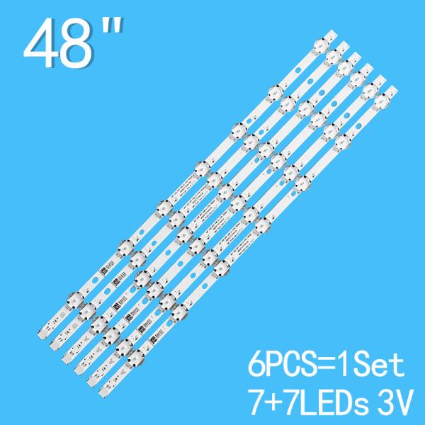 48HK6T64 48HK6T74U Vestel Backlight 48HB6T72U VES480QNDS-2D-N11 Light Strip