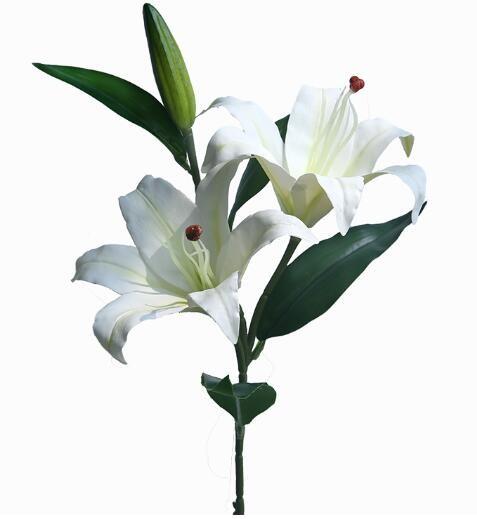 Best Sales Popular Artificial Flowers Big Size Lily Flowers In White Yellow Or Other Colors event Decor
