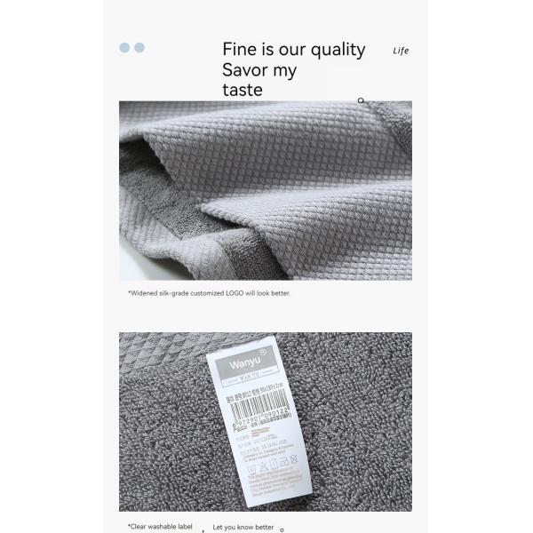 Специализированный полиэстер/волокно Luxury Hotel Embroidery Bath Towel Set для сверхпоглощающей