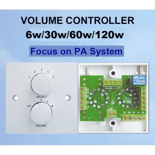 AT-530R Wall Mounted 30w with Relay Volume Controller White Color PC Material