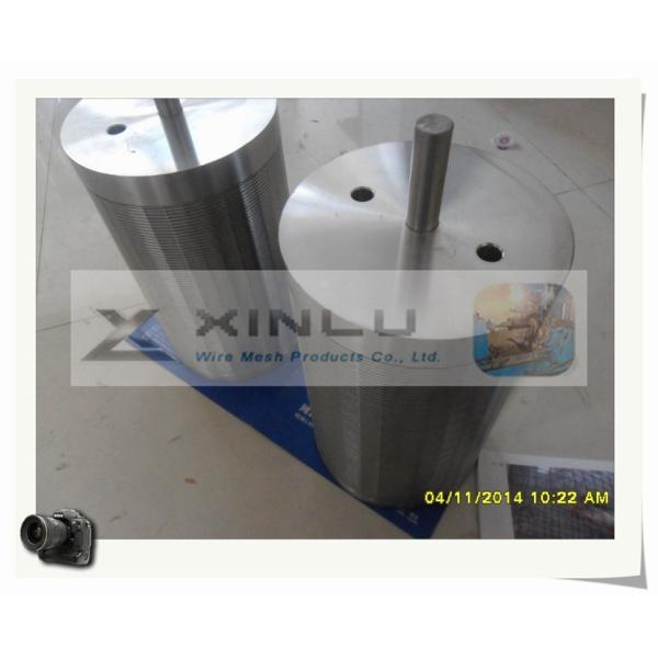 3.3 X 6.5mm Stainless Steel Wedge Wire 0.7mm Slot Cylindrical Strainer Customized