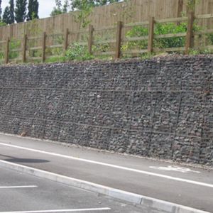 Conception de jardin moderne Murs de retenue Cages soudés Maillage en acier résistant à la rouille Esthétique CE ISO