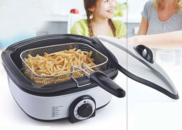 Non Stick Electric Multi Cooker Heat Resistant Cooking Body Large Capacity