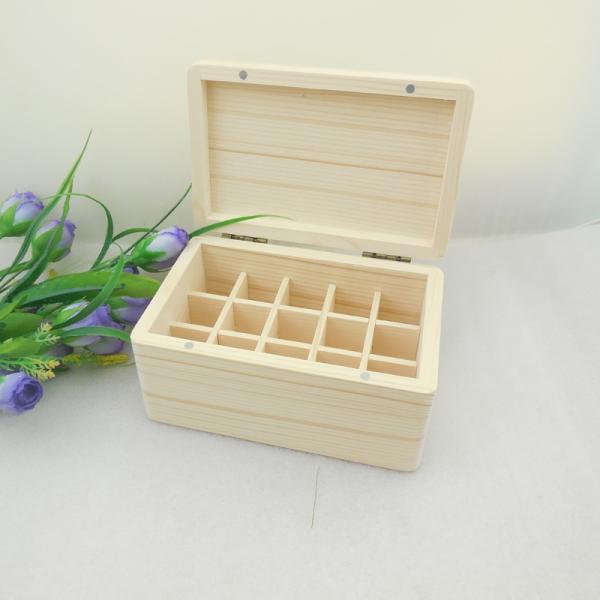 Wooden Essential Oil Storage Box Home Fragrance Carrier Case, Aromatherapy Organizer Makeup Nail Polish Perfume Container