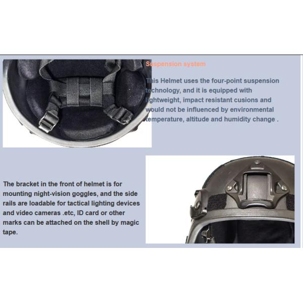 American Army Style MICH Aramid / PE Bulletproof Military&Police Tactical Helmet Level NIJ3A