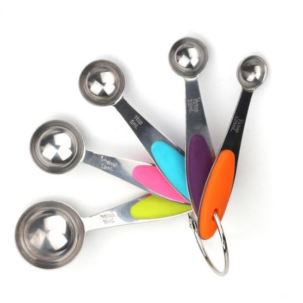 10pcs Stainless Steel Measuring Cups And Spoons Set For Cooking And Baking