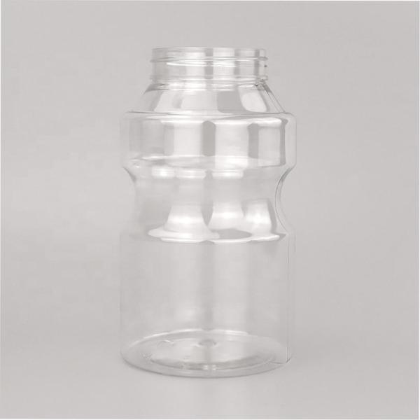 500ml Plastic PET Bottles Unique Shape Fruit Juice Bottles OEM With Lid