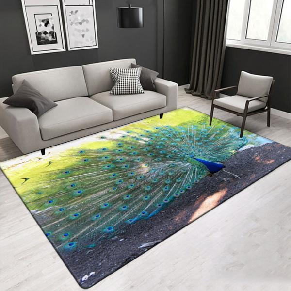 3D Printed OEM Service Living Room Carpet Area Rugs Customized Size and Thickness