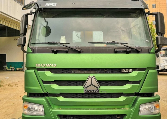Sinotruk Howo7 Green 12T 6x4 chassis dump boom crane sold well in Africa.