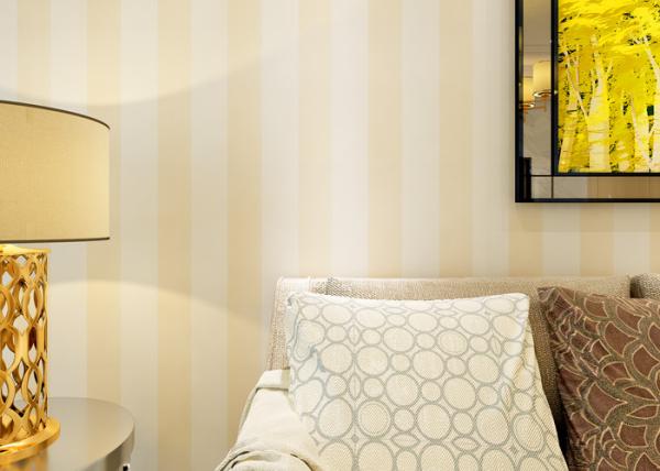 Eco-friendly Vinyl Stripes Modern Removable Wallpaper for Living Room