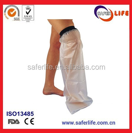 2019 New bath and swimming cover bandage reusable waterproof cast protector half leg health and household