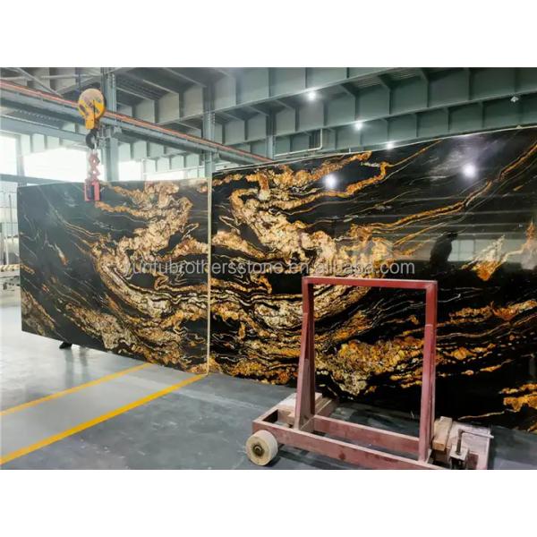 Chinese Granite Luxury Kitchen Countertop with Polished Black Gold Stone