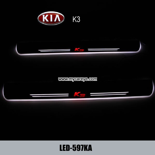 Kia K3 car led door courtesy logo lights auto Welcome Pedal for sale