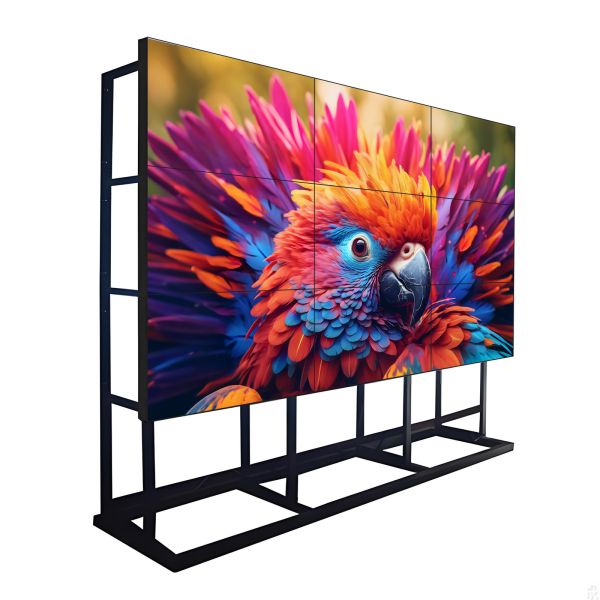 Bright LCD Video Walls Ultra Narrow Bezel Display 1.8mm 55 Inch 4K UHD Commercial Advertising Screen