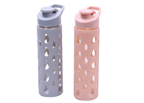 Promotional Gift Reusable Borosilicate Glass Water Bottle Leak Proof BPA Free