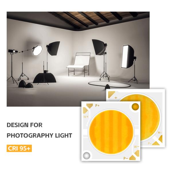 2424 Series 40W 40W Bi Color LED Chip 2800K/6500K CCT 100/110 LM/W 1100MA IF 36V-38V For Photography Light LED Chip