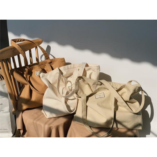 Letter Pattern Eco Friendly Extra Large Custom Logo Canvas Grocery Bag Oversize Tote Bag