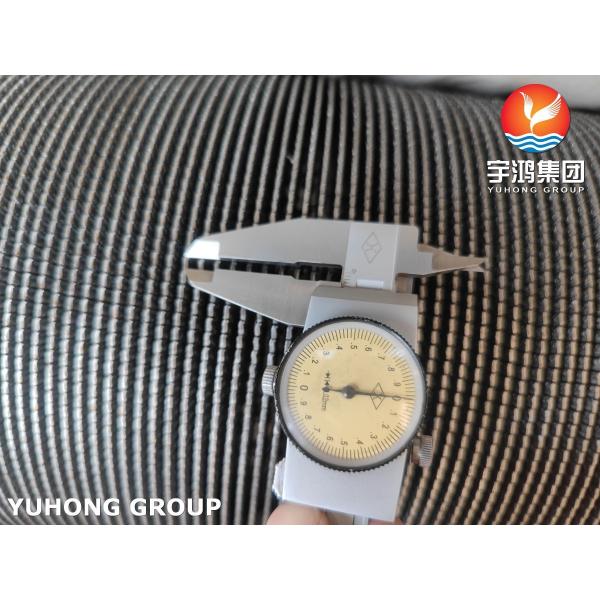 HFW Serrated Fin Tube Stainless Steel ASTM A312 TP347 With Stainless Fin For Radiator Tube