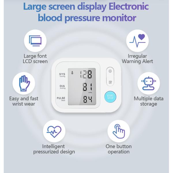 Smart Wrist Home Medical Blood Pressure Monitors Medical Testing Equipments