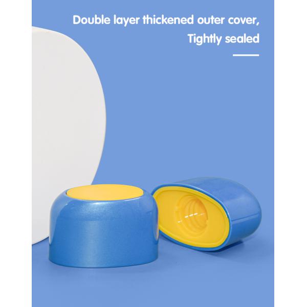 50 ml de protetor solar PE azul e branco embalagem para cuidados com a pele UKL33F