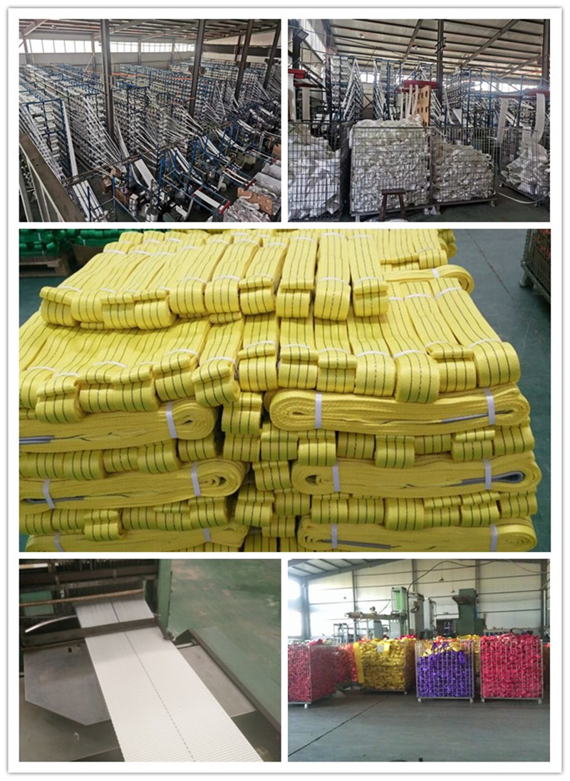 1ton - 10ton Polyester Lifting Sling 6:1 Double Layer Double Eye Sling