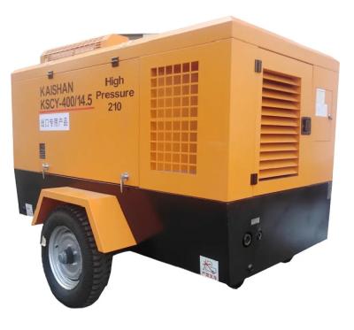 400CFM 14.5 Bar Small Portable Screw Air Compressor KSCY-400/14.5 For Borehole Drilling