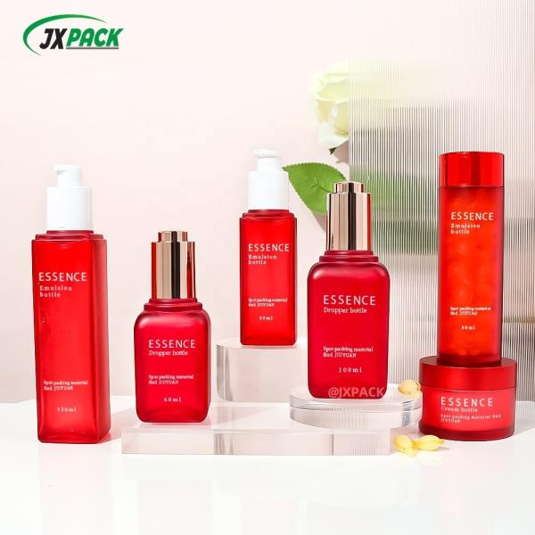 PET Plastic Essential Oil Dropper Bottles 60ML 100ML For Cosmetic Packaging