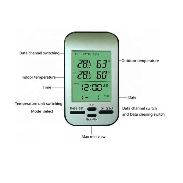 Get Accurate Weather Forecast Wireless Thermometer And Hygrometer Humidity Accuracy ±5%