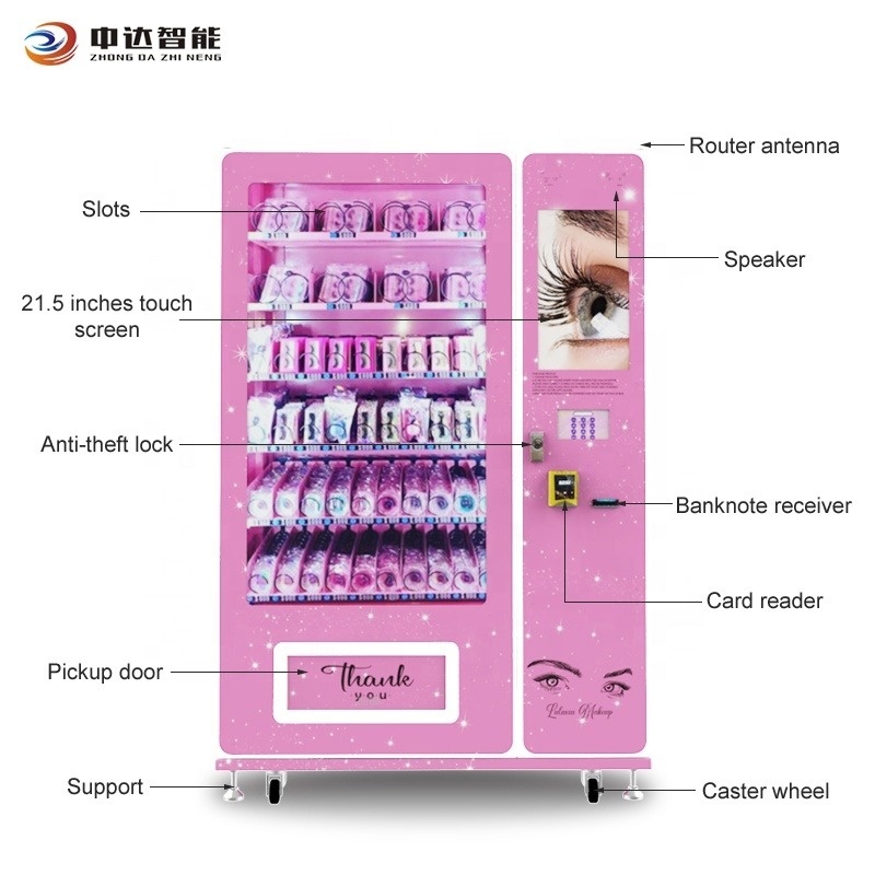 America Most Popular Digital Touch Screen Large Capacity Beauty Product Vending Machine for Hair Bundles