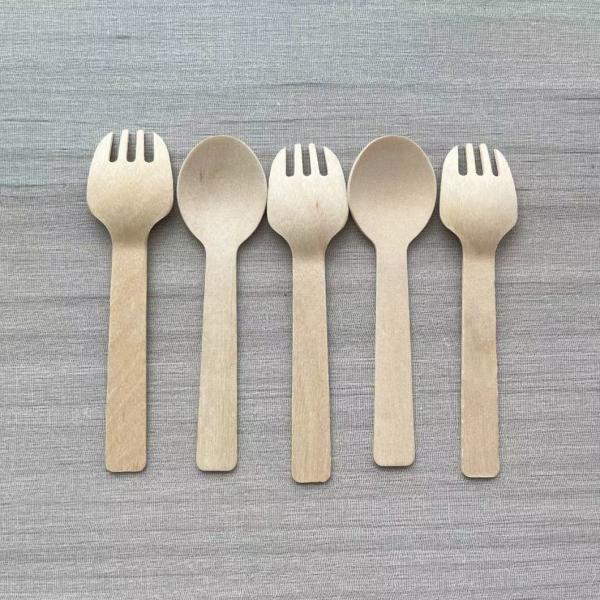Package Size 100.00cm * 80.00cm * 60.00cm Natural Biodegradable Disposable Wooden Cutlery
