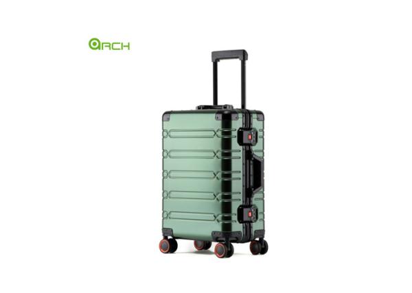 19.5 Aluminium Travel Hard Sided Luggage with Double Spinner Wheels