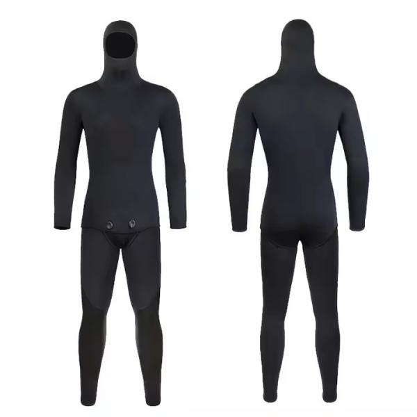 Traje de neopreno negro y elegante para buceo con escafandra de 3 mm para pesca submarina y esnórquel