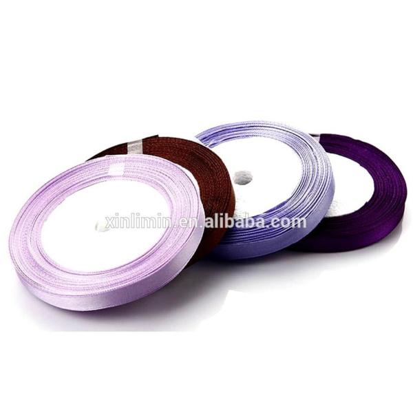 Eco Friendly Recycle Polyester Material Ribbon Satin Ribbon for Home Textile 3mm-100mm