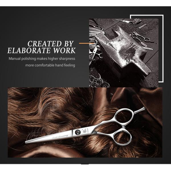 Silver Hair Thinning Japanese Steel Scissors Adjustable UFO Screws