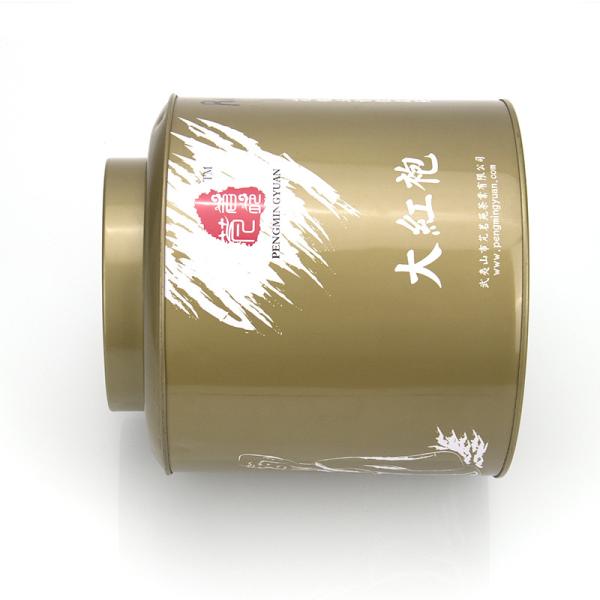 Wholesale Custom Metal Tea Canister Food Packaging Box Round Can Tea Tin Packaging Box