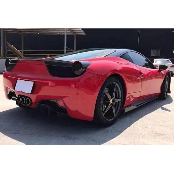 Para Ferrari 458 Kit de cuerpo de fibra de carbono 458 Kit de cuerpo de difusor de labios delanteros de fibra de carbono